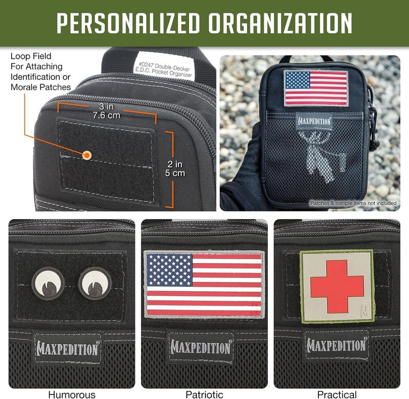 Maxpedition Double-Decker Pocket Organizer, Tactical Tool Pouch for Organization, EDC Pouch for Everyday Carry - Image 5
